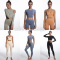 Sand Washed Seamless Body Yoga Wear